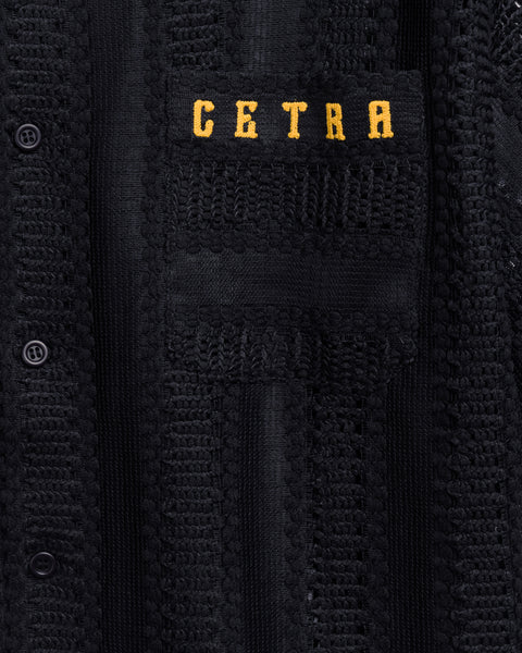 NIGHT BLACK KNIT SHIRT