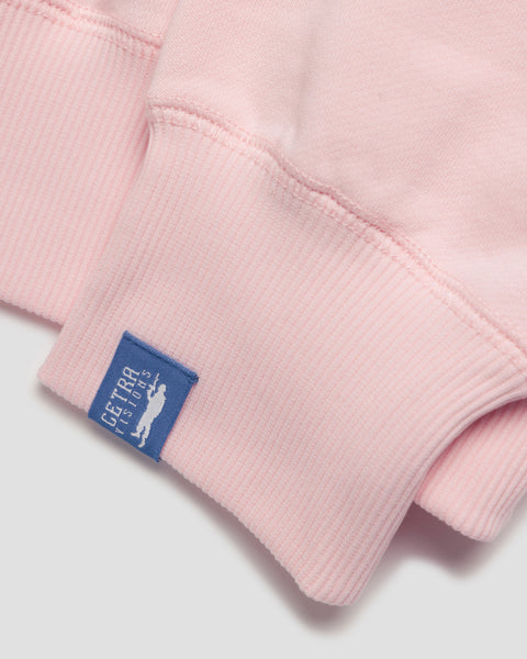 SIGNATURE PINK & WHITE PUFF HOODIE