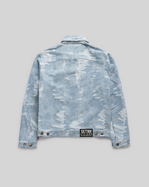 DISTRESSED DENIM JACKET