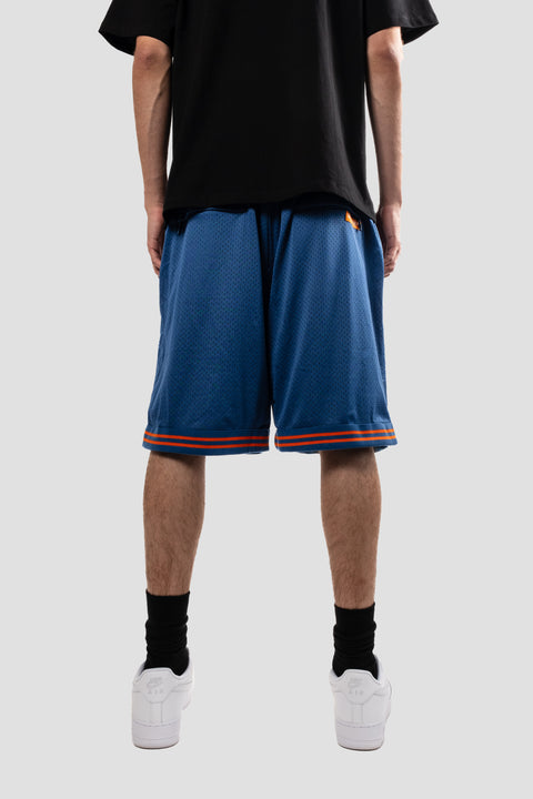 BLUE SWOOSH BASKETBALL SHORTS
