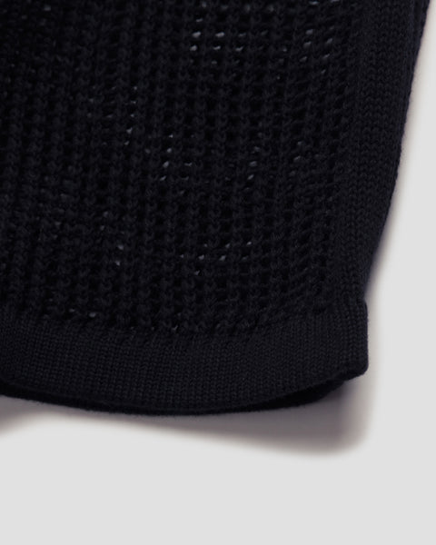 NIGHT BLACK KNITTED TANK TOP