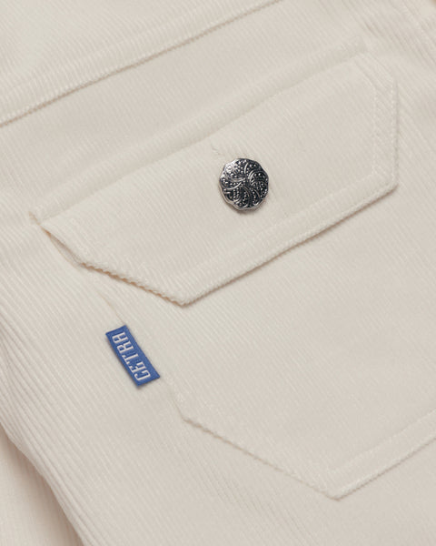 NILE CREAM WHITE CORDUROY TRUCKER JACKET