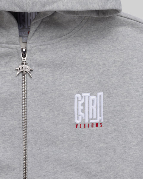 SUPERIOR GREY ZIP HOODIE