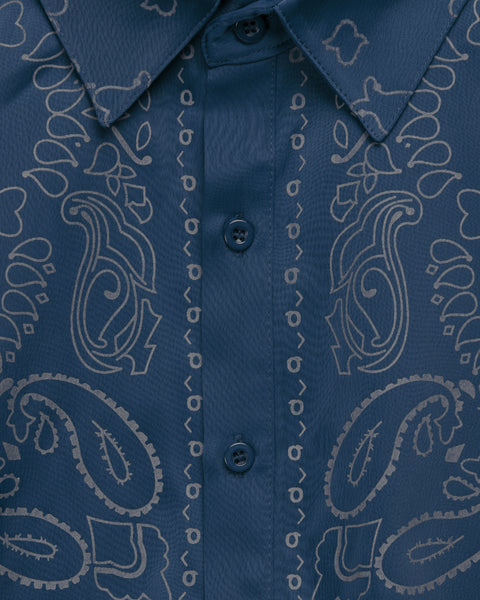 ROYAL BLUE 3M BANDANA SHIRT