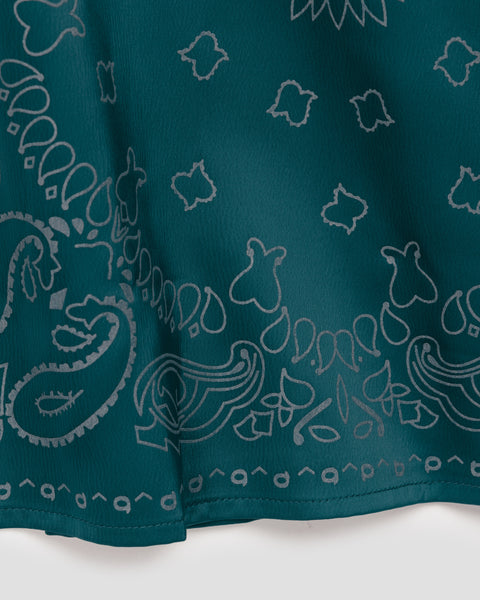 TEAL 3M BANDANA SHIRT