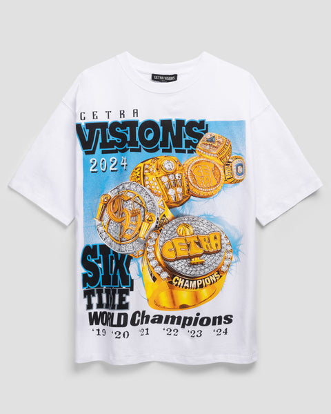 WHITE & BLUE CHAMPIONSHIP RINGS 19-24' T-SHIRT