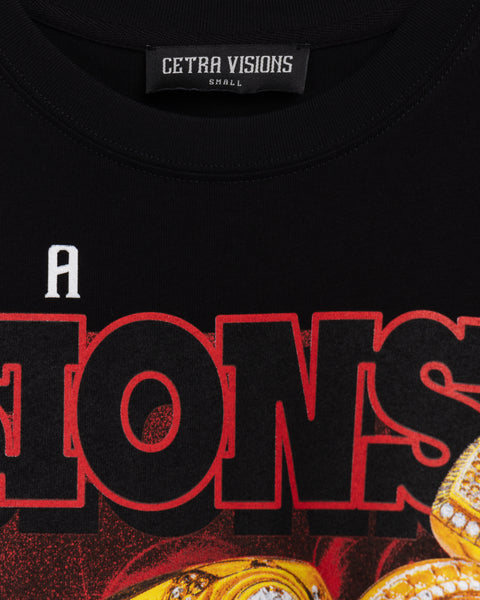 BLACK & RED CHAMPIONSHIP RINGS 19-24' T-SHIRT