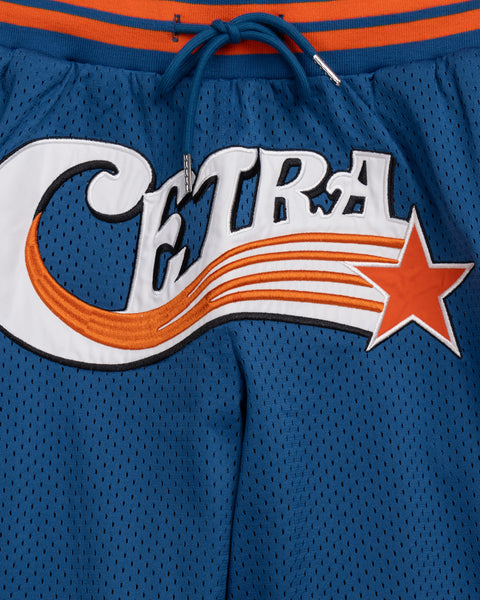 BLUE SWOOSH BASKETBALL SHORTS