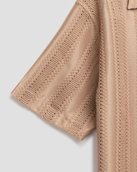 CHAMPAGNE KNIT SHIRT