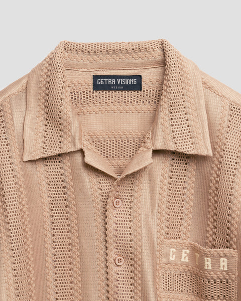 CHAMPAGNE KNIT SHIRT