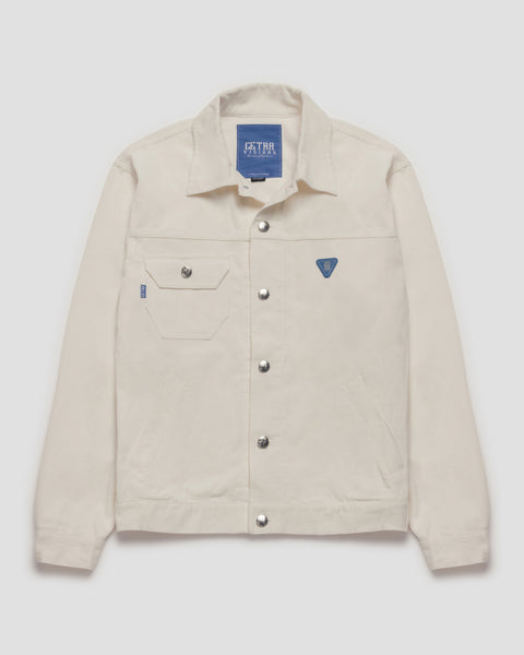 NILE CREAM WHITE CORDUROY TRUCKER JACKET