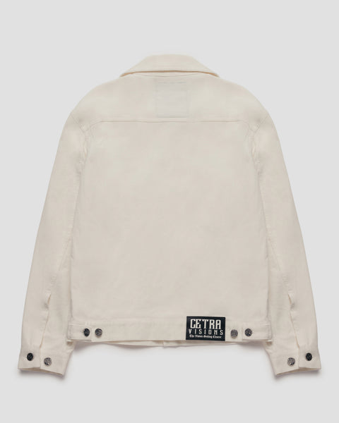 NILE CREAM WHITE CORDUROY TRUCKER JACKET