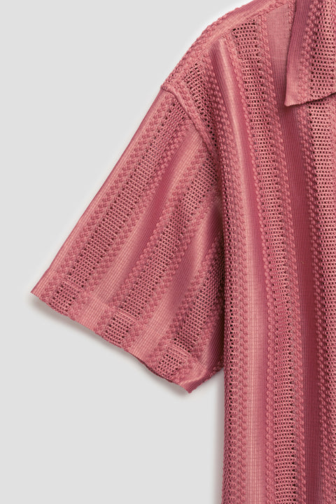VIOLET HAZE KNIT SHIRT