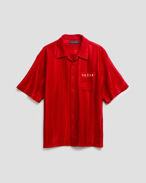 RUBY RED KNIT SHIRT