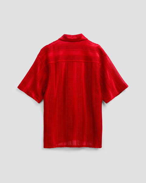 RUBY RED KNIT SHIRT