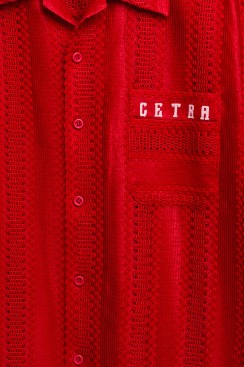 RUBY RED KNIT SHIRT