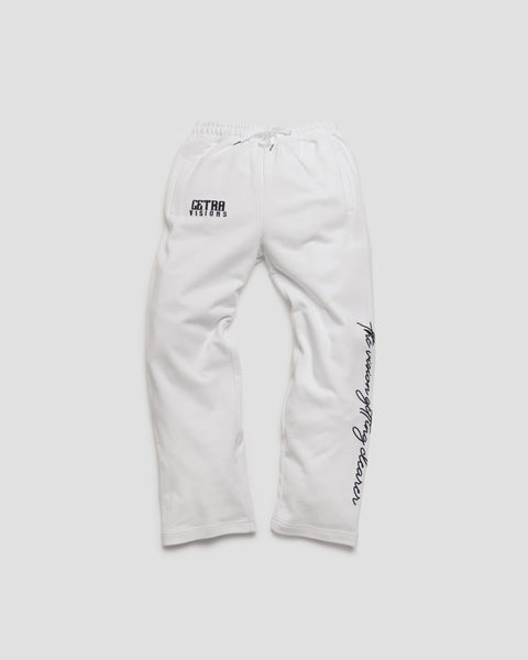 SIGNATURE WHITE & BLACK PUFF JOGGERS