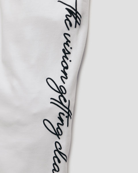 SIGNATURE WHITE & BLACK PUFF JOGGERS