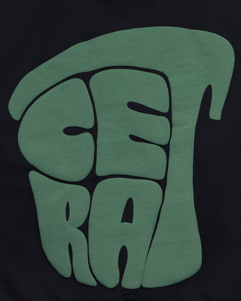 SIGNATURE BLACK & GREEN PUFF HOODIE