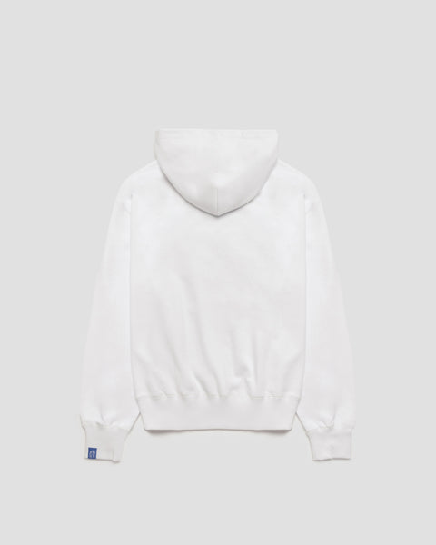 SIGNATURE WHITE & BLACK PUFF HOODIE