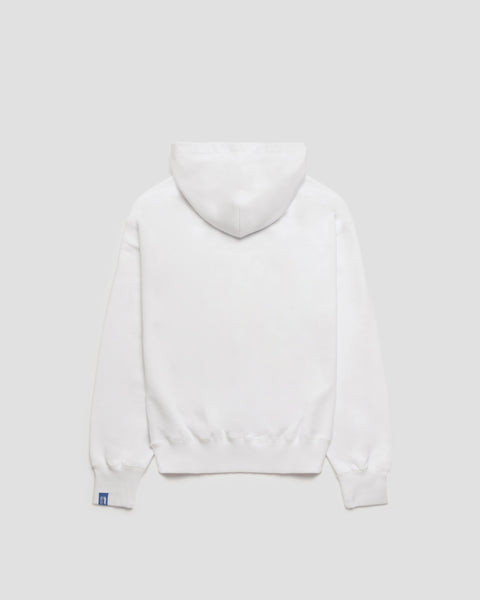 SIGNATURE WHITE & BLUE PUFF HOODIE
