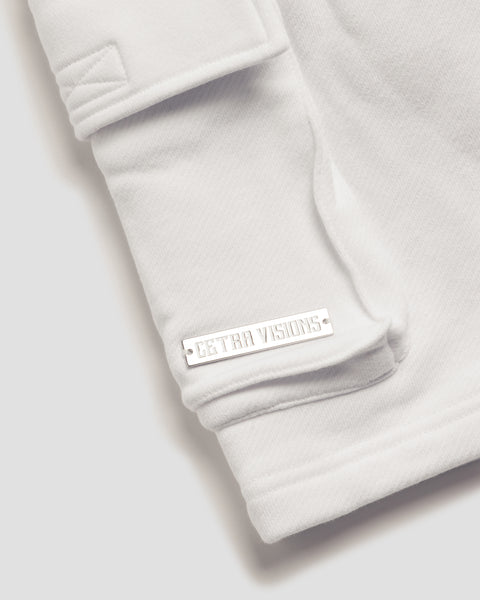 HEAVENLY WHITE CARGO SHORTS