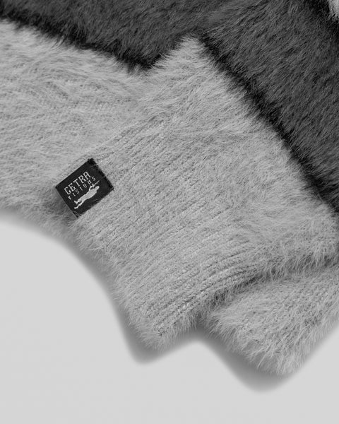 GREY STRIPE KNITTED SWEATER