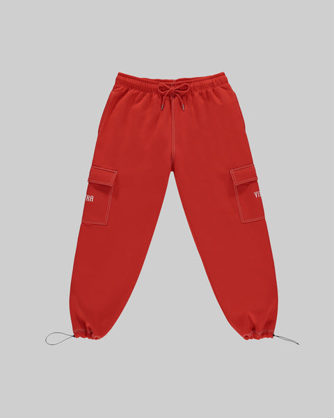 BLOODY SCARLET CARGO JOGGERS