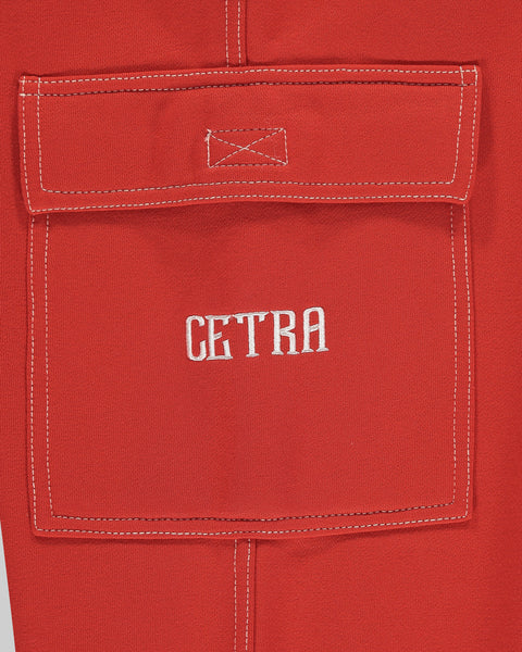 BLOODY SCARLET CARGO JOGGERS